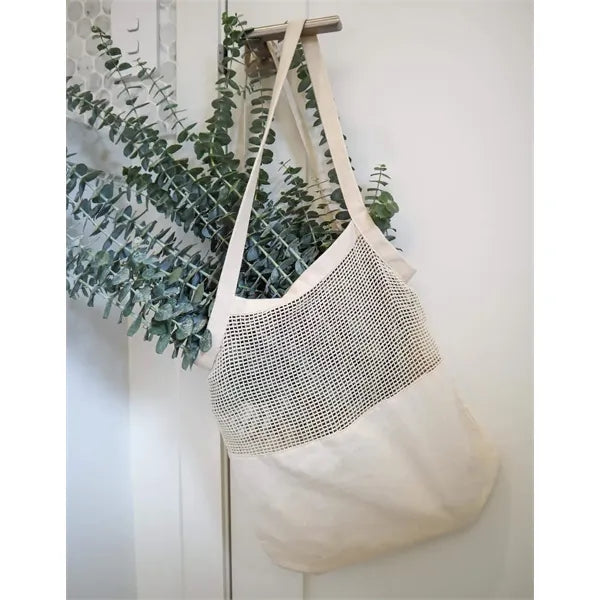 Natural Organic Cotton Mesh Shopping Tote Bags