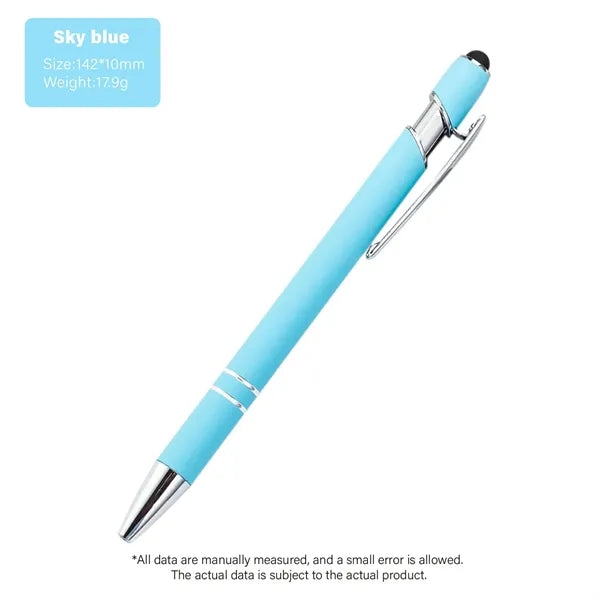 Softy Touch Screen Metal Ballpoint pen With Stylus