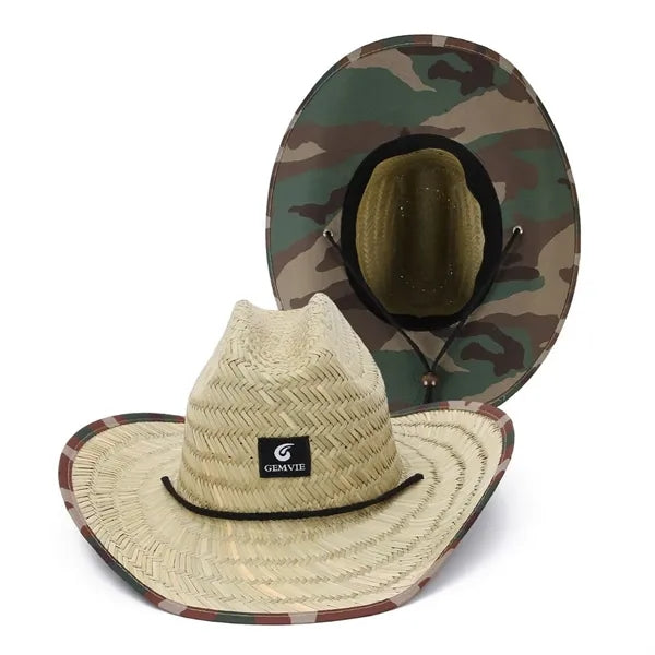 Braided Beach Straw Hat with Large Brim