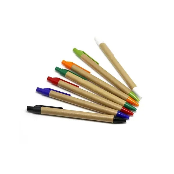 Eco-friendly Recycle Kraft Paper Click Ballpoint Pen