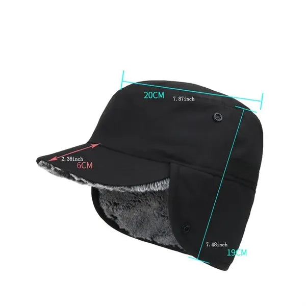 Men's Winter Hat with Warm Earflaps