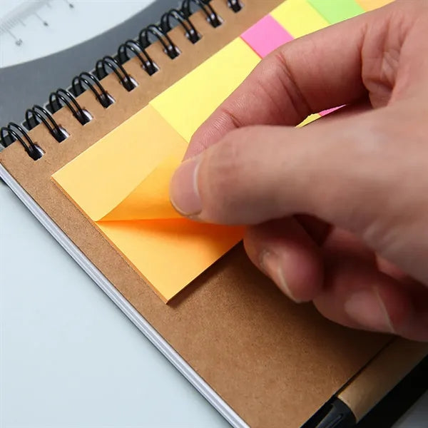 Mini Journal with Pen, Flags & Sticky Notes 4-7/10"x5-7/10"