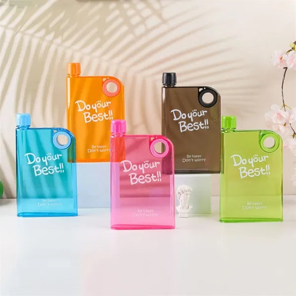 A5 Round Hole Portable Flat Water Bottle