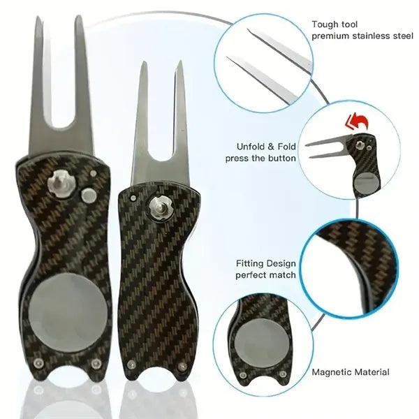 Carbon Fiber Golf Divot Repair Tool