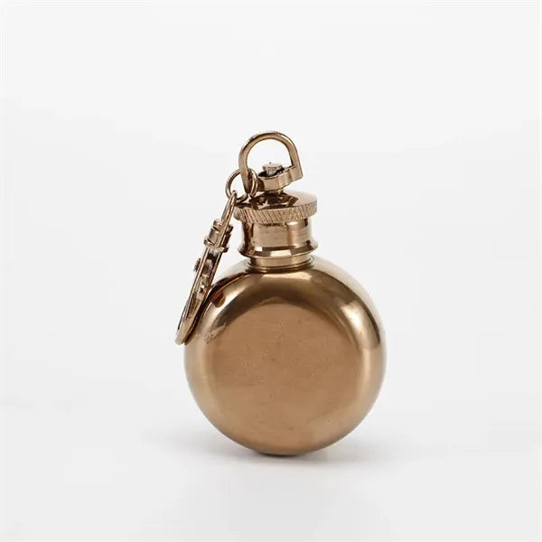 1oz Round Keychain Flask