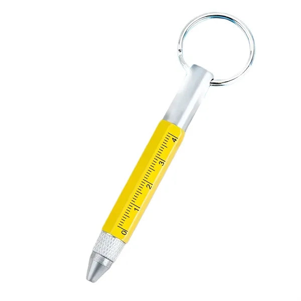 6 in 1 Multitool Tech Tool Pen Ballpoint Ruler Screwdriver