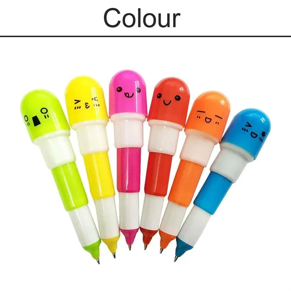 Retractable Pill Ballpoint Pen