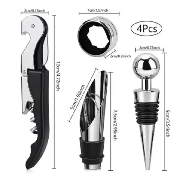 Multi-functional bottle opener four-piece set