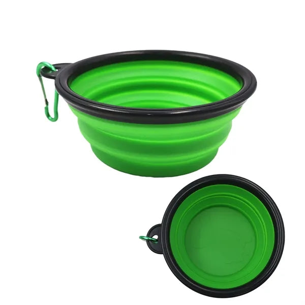 Collapsible TPE Dog Bowl W/ Carabiner