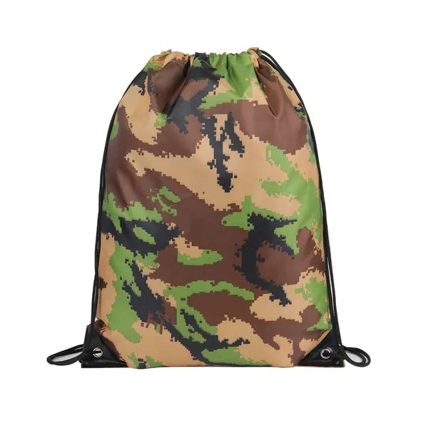 Camo Drawstring Sports Pack 14" X 18" (water Proof)