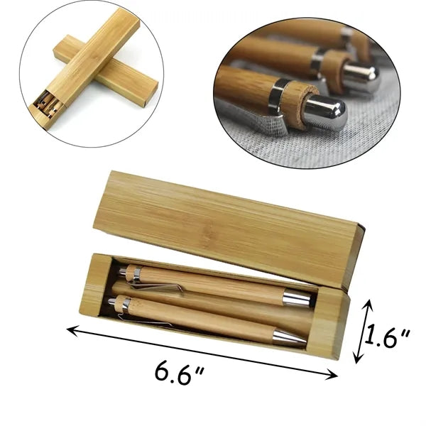 Bamboo Multi-Pen Set With Touch Stylus