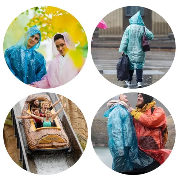 Portable disposable raincoat ball