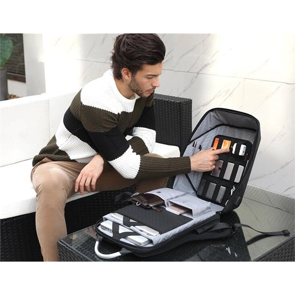 Backpack with USB charging port