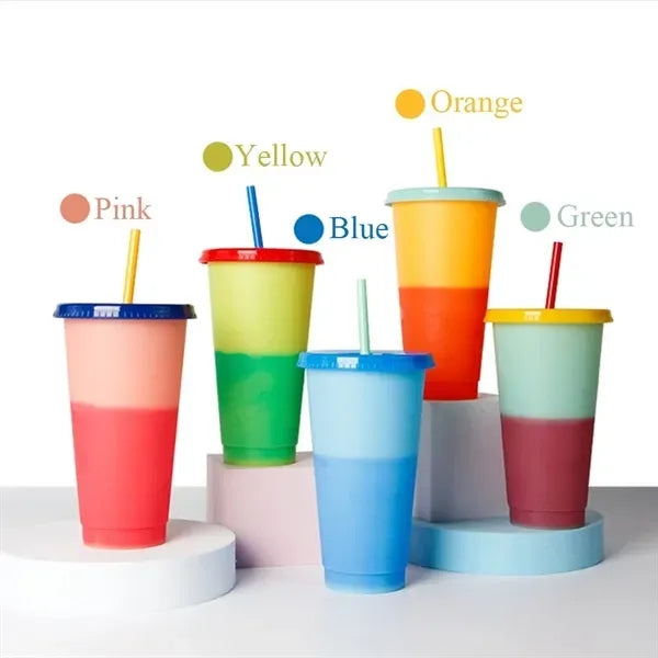 24oz Color Changing Plastic Cup