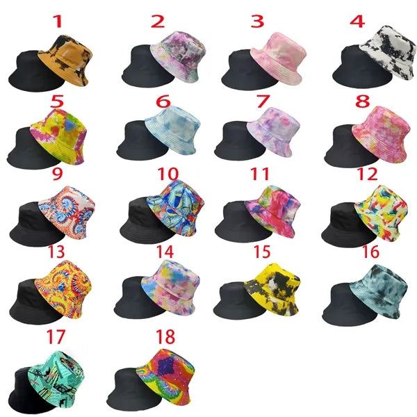 Double-sided Tie Dye Bucket Hat