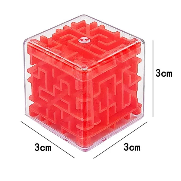 3D Cube Puzzle Box Keychain
