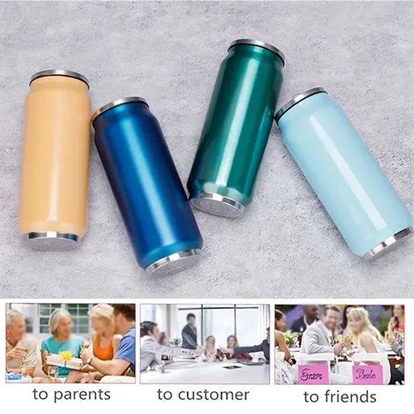 15oz Stainless Steel Vacuum Insulated Tumbler with Straw