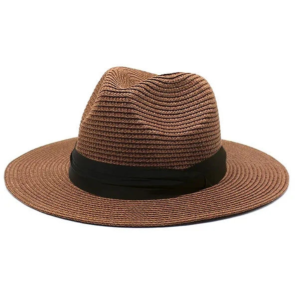 Women Wide Brim Straw Panama Roll up Hat