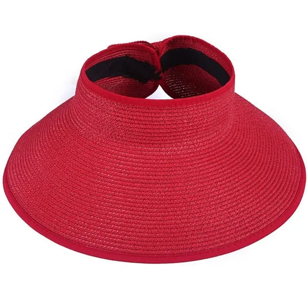 Wide Brim Roll up Straw Sun Hat