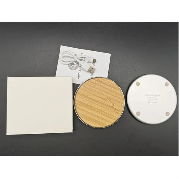 10W/15W Wooden Wireless Mobile fast Charger Qi Charging Pad