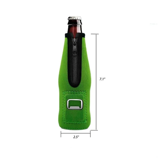 Neoprene Beer Insulator With Bottle Opener