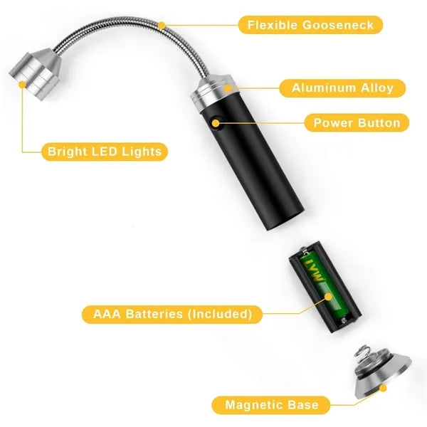 Magnetic Base 360 Degree Flexible Gooseneck LED Lights