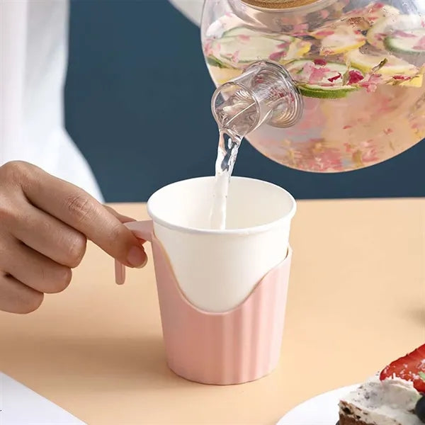 6pcs Stackable Durable Plastic Anti-scalding Cup Holder
