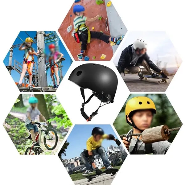 Multi-sport light safety outdoor skateboard cycling helmet