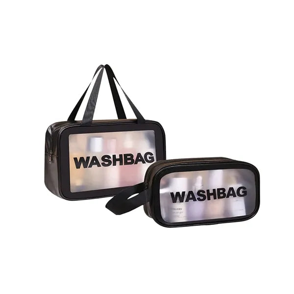 2 Pieces Clear Makeup Bag