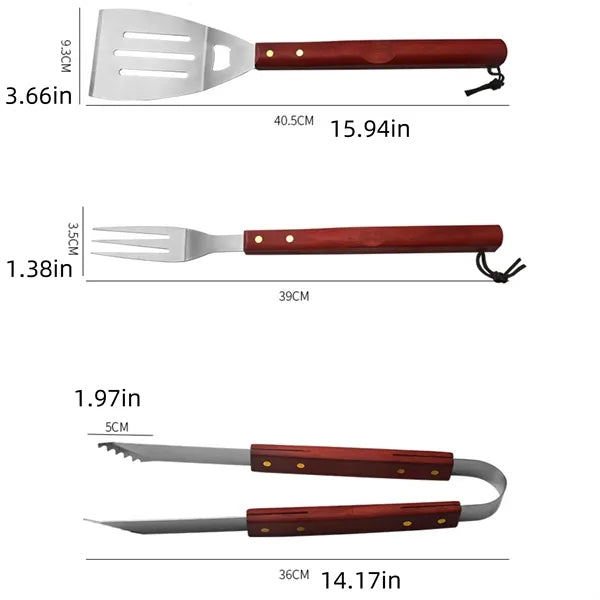 BBQ Grilling Tools 3pcs Set