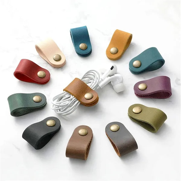 Leather Cord Organizer Cable Straps