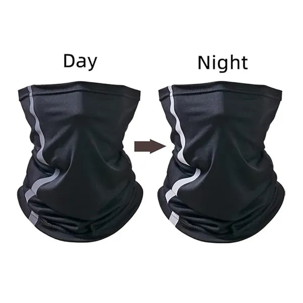 Double-layer Reflective Neck Gaiter Breathable Face Cover