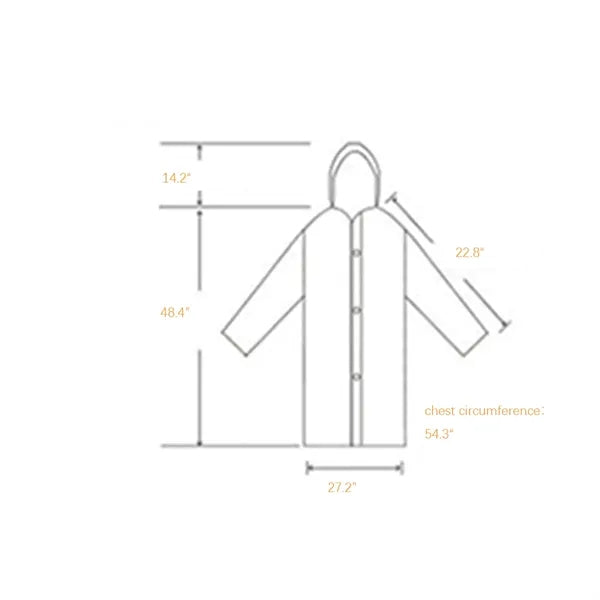 EVA Adult Rain Poncho Coats