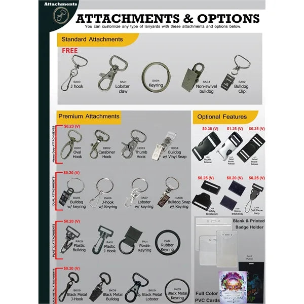 3/4" Sublimation Badge Reel Lanyard Combo w/ Buckle Release