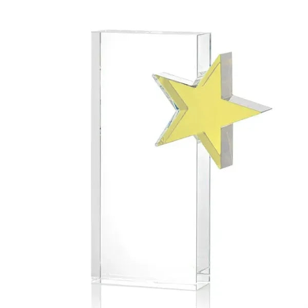 Optical Crystal Star Rectangle Award