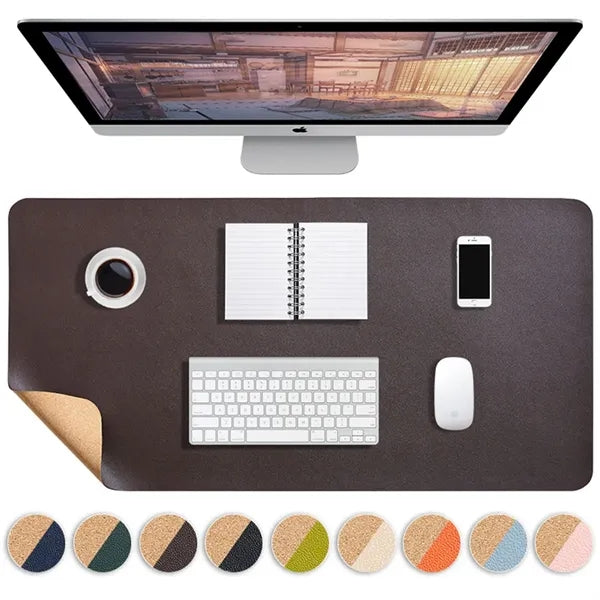 Branded Eco-Friendly Cork PU Leather Mouse Pad