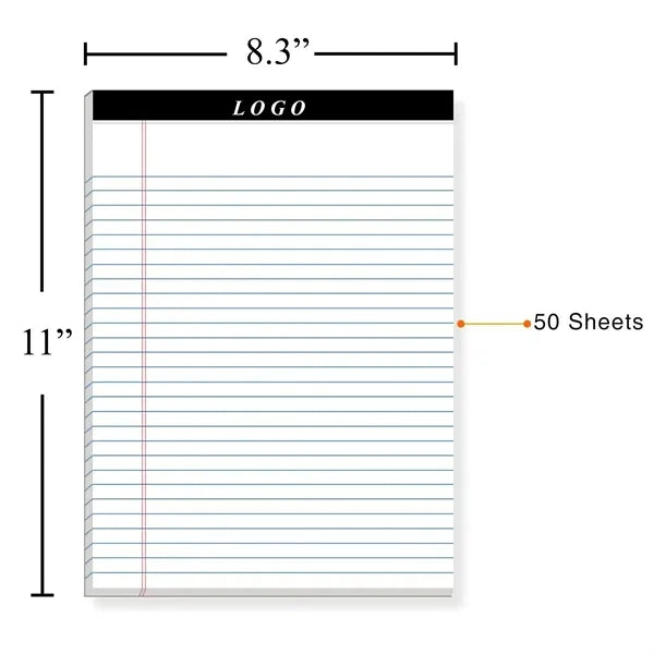 Wide Ruled Lined Writing Notepad for Office