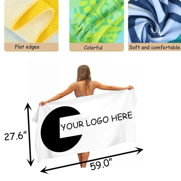 Rectangular Swimming Sports Beach Towel