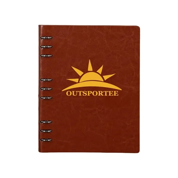 B5 PU Leather 9 Hole Loose Leaf Notebook
