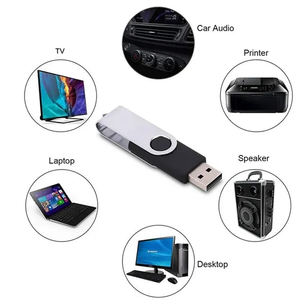 8 GB Folding USB 2.0 Flash Drive