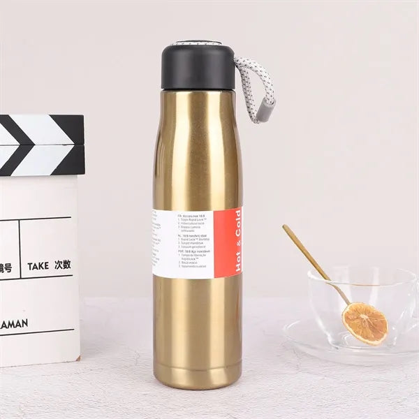 Portable 550ml Insulated Thermal Water Flask with Rope