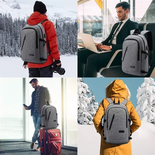 Laptop Backpack with USB Charging Port