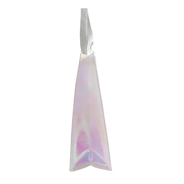 Iridescent Laminated Non-Woven Shopping Tote 9 1/2x14x5 1/4"
