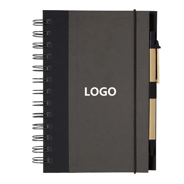 Eco-Inspired Spiral Notebook & Pen
