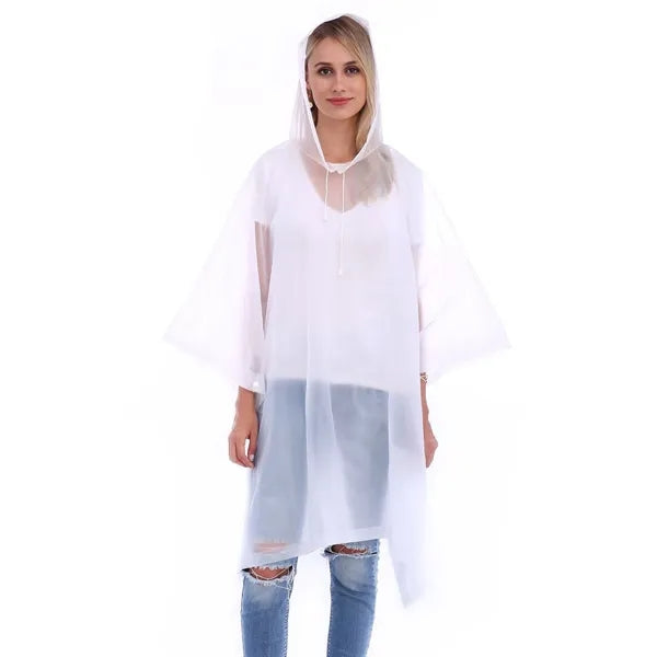 Outdoor Reuseable Adult Poncho Gown Raincoat