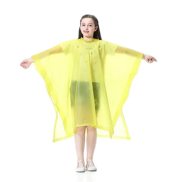 Outdoor Reuseable Children Poncho Gown Raincoat