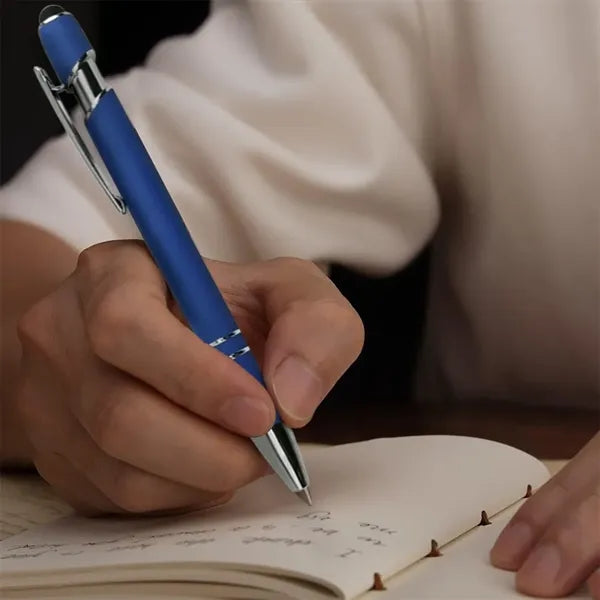 Rubber Coated Stylus Ballpoint Pen