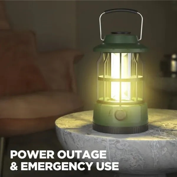 USB Rechargeable Camping Lantern LED Vintage Outdoor Light