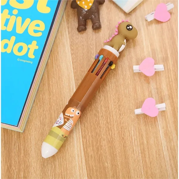 Cute Dinosaur Multicolor Pen