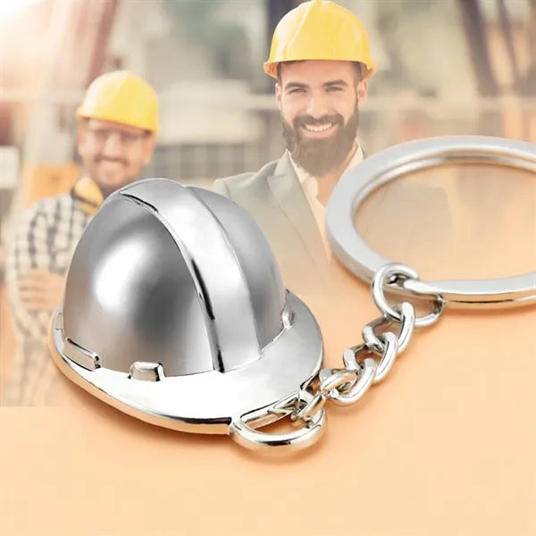 Three dimensional helmet keychain